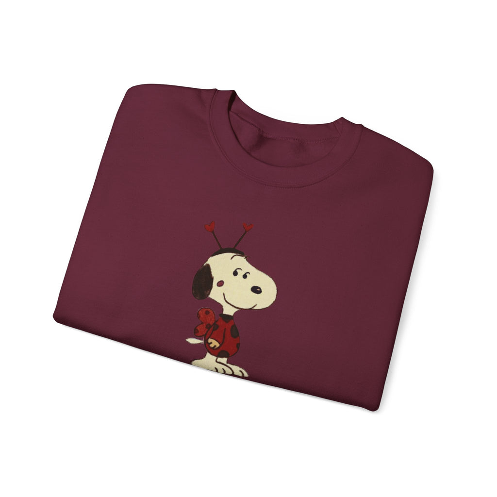 ladybug snoopy inspired crewneck