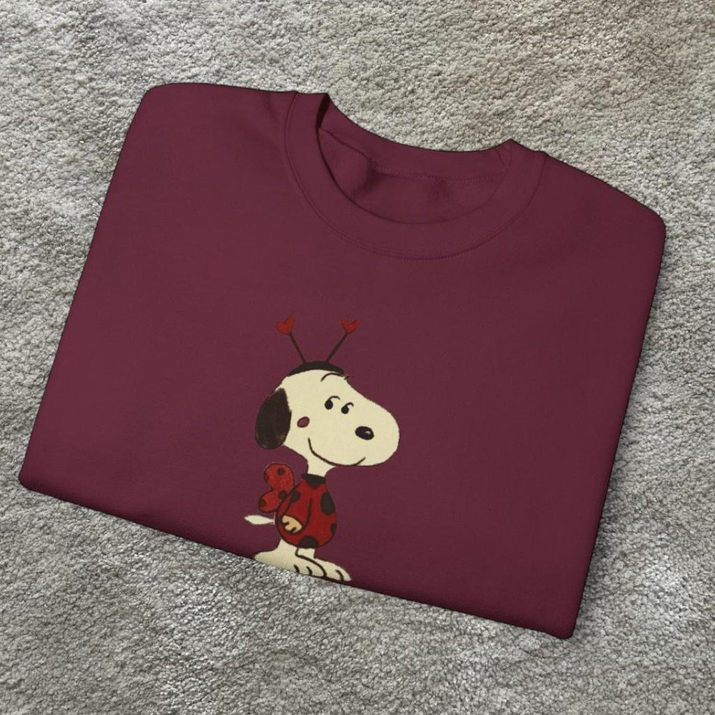 ladybug snoopy inspired crewneck