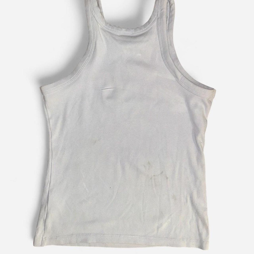 light blue h&m UPCYCLED Phoebe bridgers inspired graphic tank top