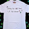 white phoebe bridgers sidelines inspired graphic tee | lost weekend fanmade concert merch